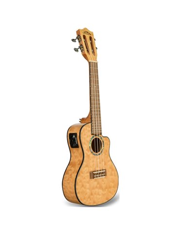 Ukelele Concert Lanikai QM-NACEC Quilted Maple Electrificado Natural