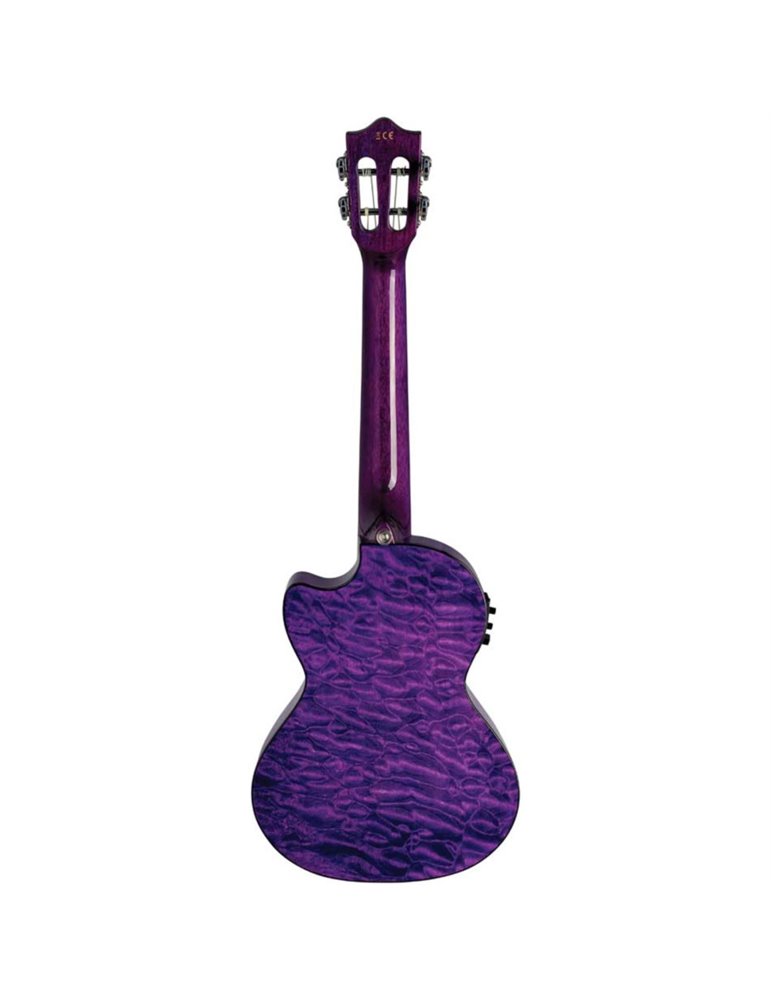 Ukelele Concert Lanikai QM-PUCEC Quilted Maple Electrificado Purple