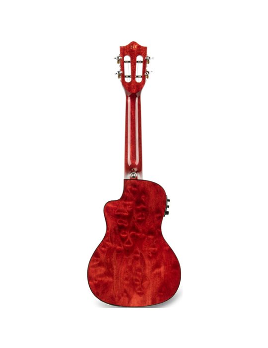 Ukelele Concert Lanikai QM-RDCEC Quilted Maple Electrificado Red