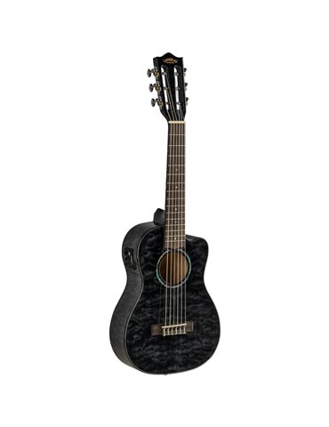 Guitarlele Lanikai LKUQM-BKCEG Quilted Maple Negro