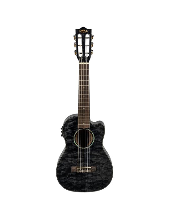 Guitarlele Lanikai LKUQM-BKCEG Quilted Maple Negro