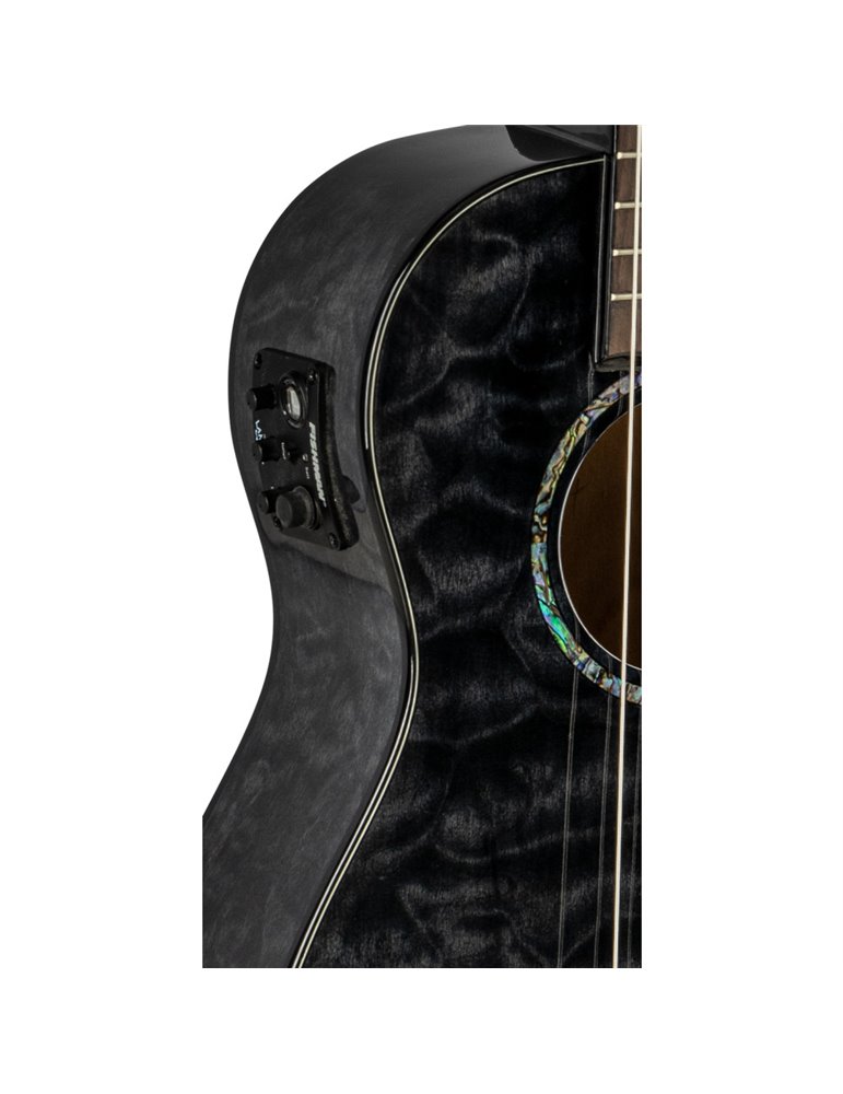 Guitarlele Lanikai LKUQM-BKCEG Quilted Maple Negro