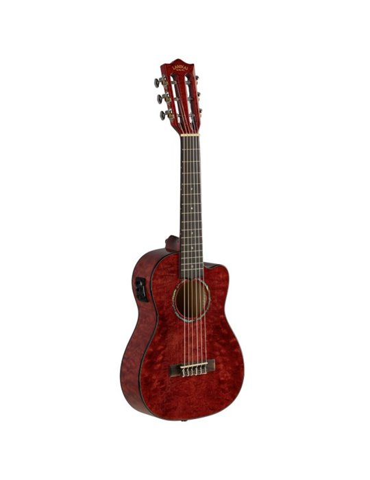 Guitarlele Lanikai LKUQM-RDCEG Quilted Maple Rojo