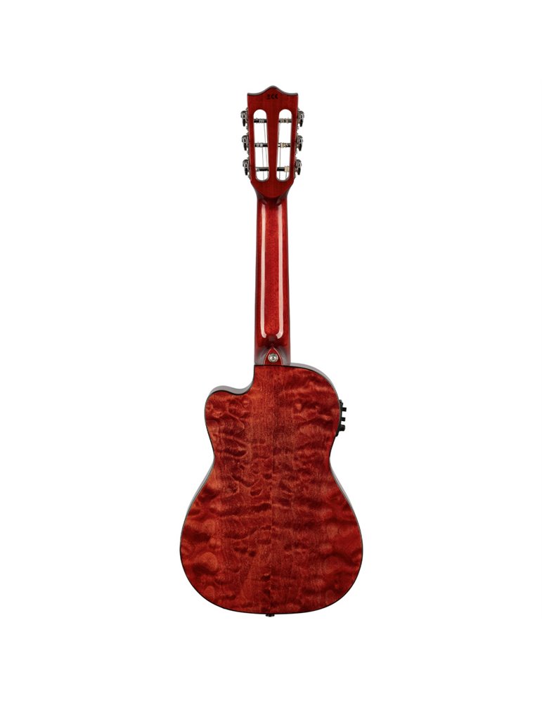 Guitarlele Lanikai LKUQM-RDCEG Quilted Maple Rojo