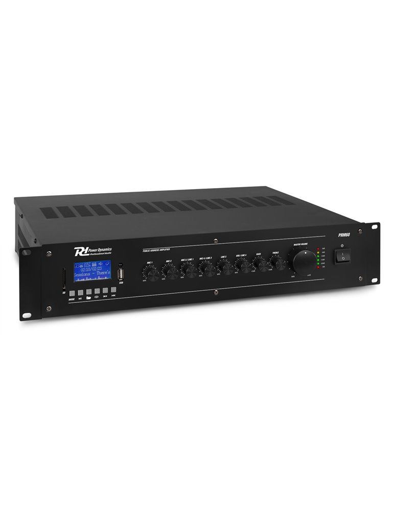 PRM60 Mezclador amplificador 100V 6 canales 60W