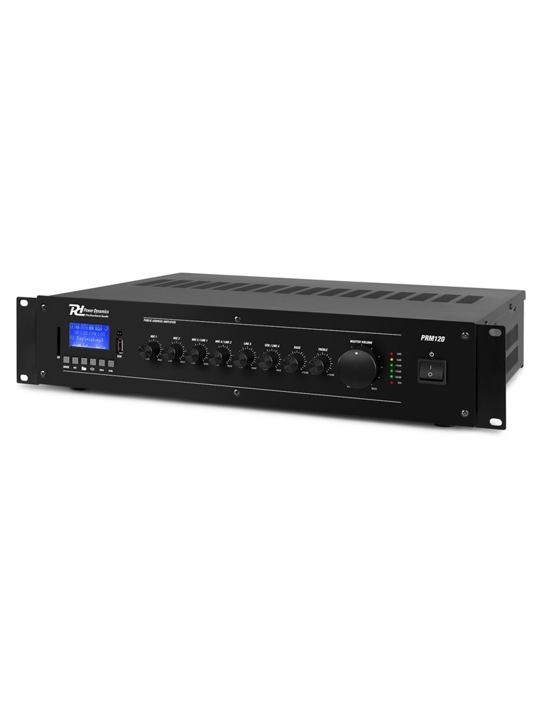 PRM120 Mezclador amplificador 100V 6 canales 120W