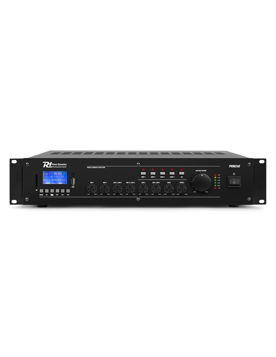 PRM240 Mezclador amplificador 100V 6 canales 4-Zonas 240W