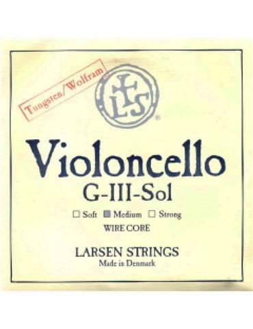 Cuerda 3ª Cello Larsen Wire Core Media