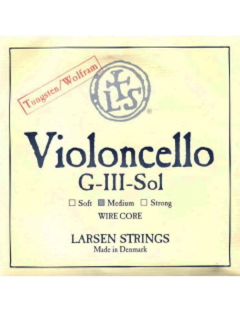 Cuerda 3ª Cello Larsen Wire Core Media