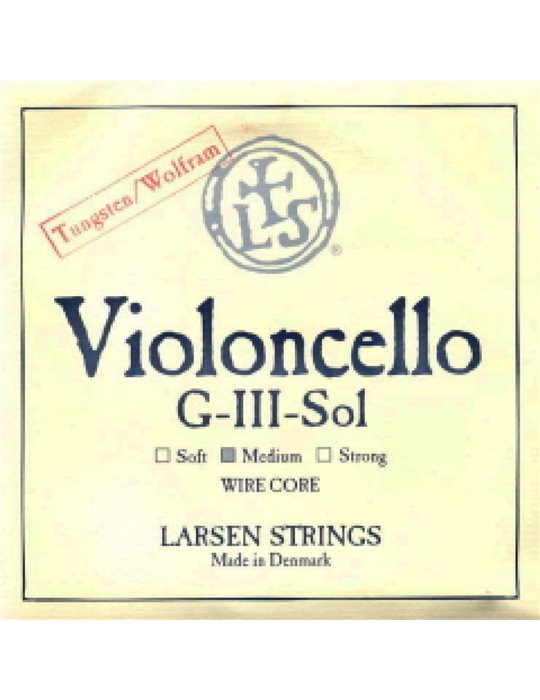 Cuerda 3ª Cello Larsen Wire Core Media