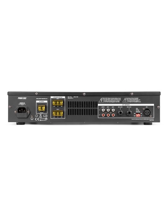 PRM1202 Amplificador Matricial 2 Zonas Línea 100V 2 x 120W