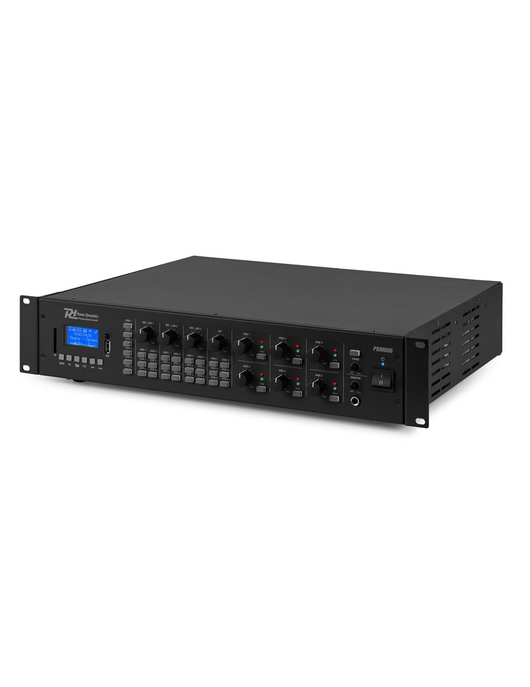 PRM606 Amplificador matrix de 6 Zonas 6 x 60W línea de 100v