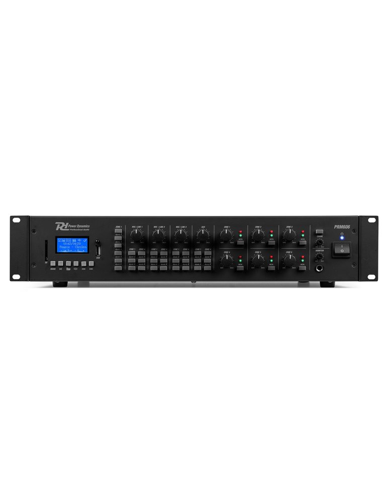 PRM606 Amplificador matrix de 6 Zonas 6 x 60W línea de 100v
