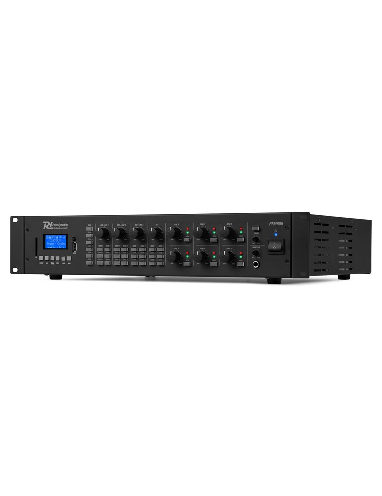 PRM606 Amplificador matrix de 6 Zonas 6 x 60W línea de 100v