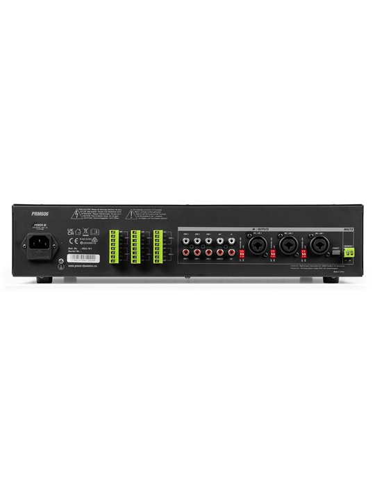 PRM606 Amplificador matrix de 6 Zonas 6 x 60W línea de 100v