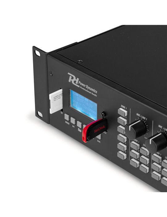 PRM606 Amplificador matrix de 6 Zonas 6 x 60W línea de 100v