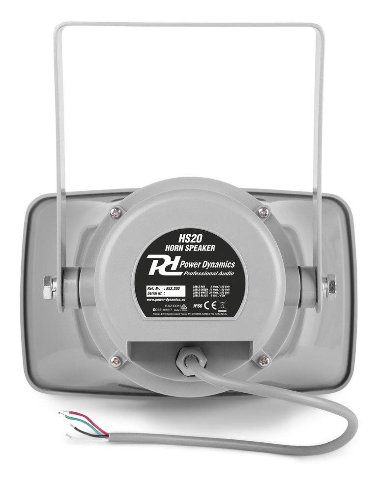 HS20 Altavoz exponencial Bocina 20W 100V - IPX6