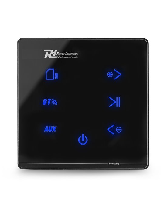 Powerline A50B Amplificador empotrable BT Negro