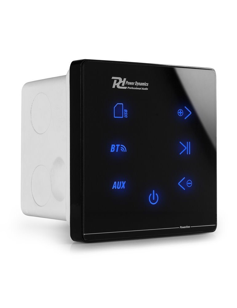 Powerline A100B Amplificador empotrable BT Negro