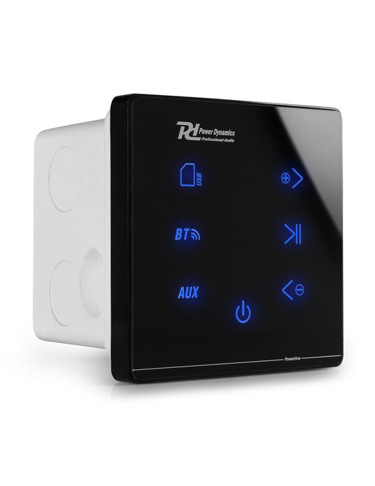 Powerline A100B Amplificador empotrable BT Negro