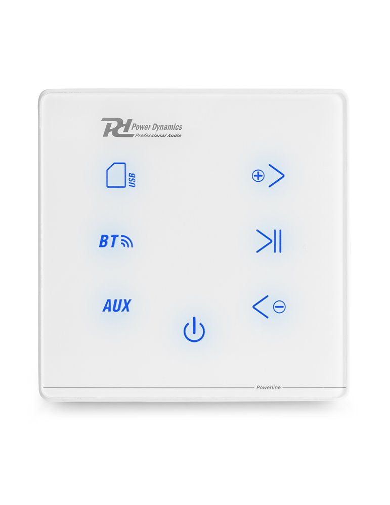 Powerline A50W Amplificador empotrable BT Blanco