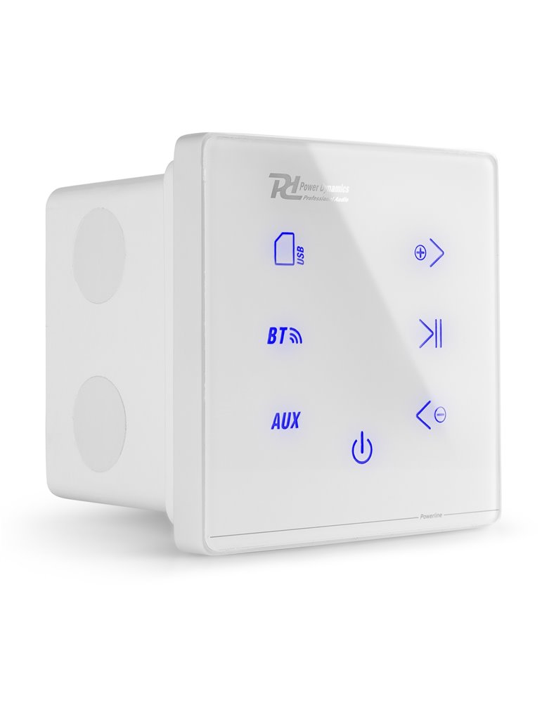 Powerline A50W Amplificador empotrable BT Blanco