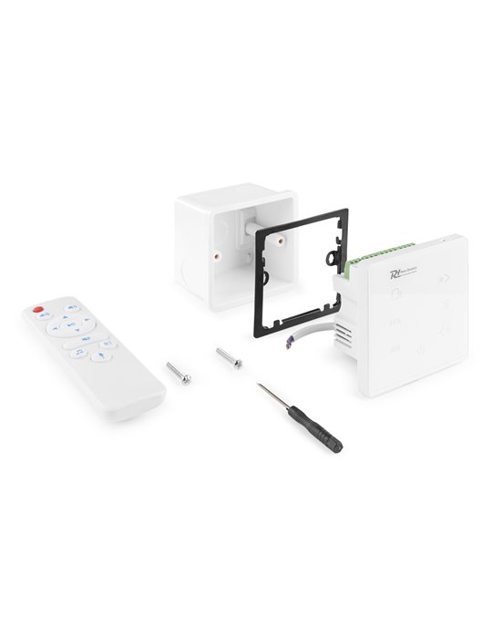 Powerline A100W Amplificador empotrable BT Blanco
