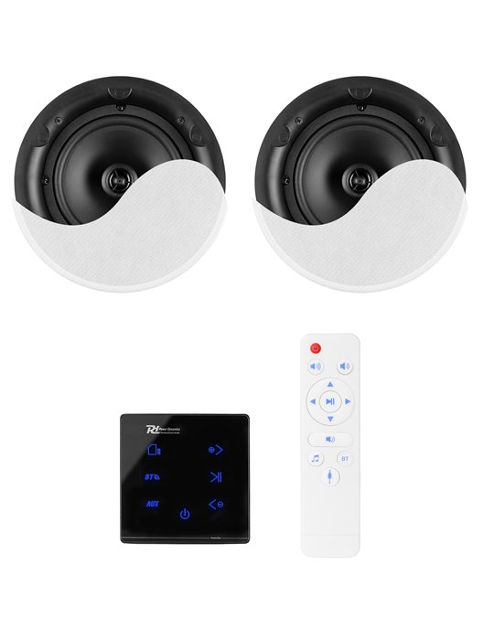 Powerline A50BSet Conjunto amplificador para empotrar en pared con 2 altavoces de techo