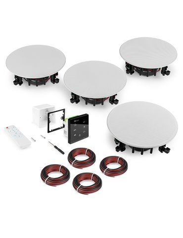 Powerline A100BSet Conjunto amplificador para empotrar en pared con 4 altavoces de techo 2