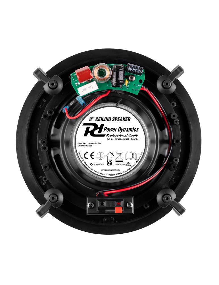 Powerline A100BSet Conjunto amplificador para empotrar en pared con 4 altavoces de techo