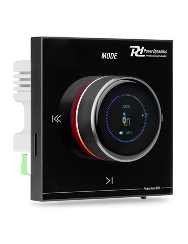 Powerline B50B Amplificador empotrable BT/LCD Negro 2