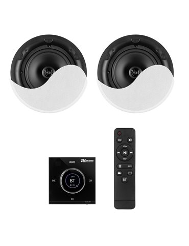 Powerline B50BSet Conjunto amplificador para empotrar en pared con 2 altavoces de techo