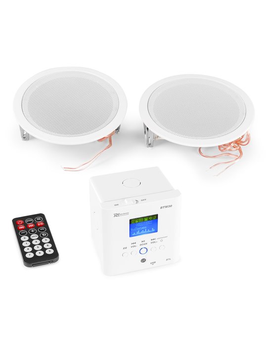 BTW30SET Wall Mounted Audio System with 2 x15W Ceiling Speakers