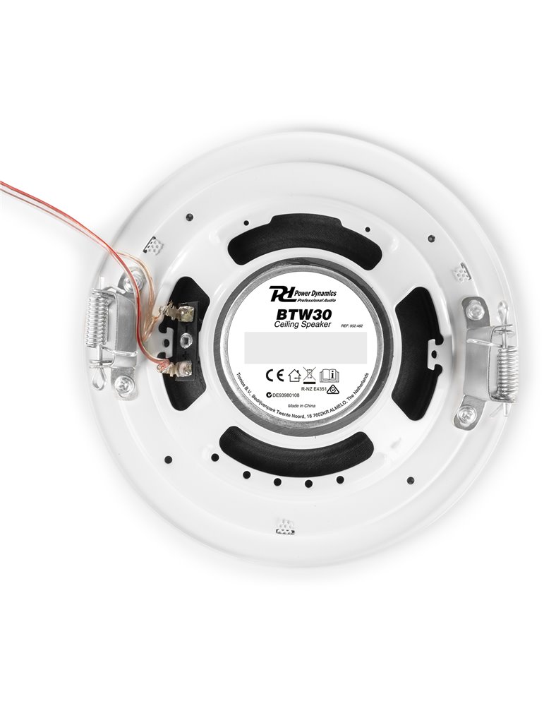 BTW30SET Wall Mounted Audio System with 2 x15W Ceiling Speakers