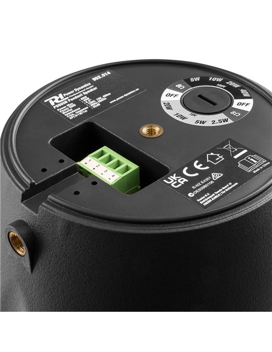 PDS65B Altavoz colgante 100V 6,5” Negro