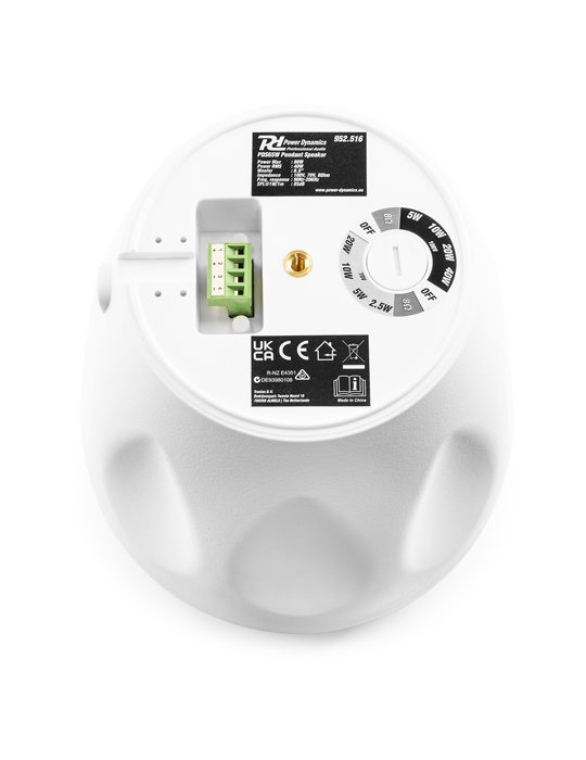 PDS65W Altavoz colgante 100V 6,5” Blanco