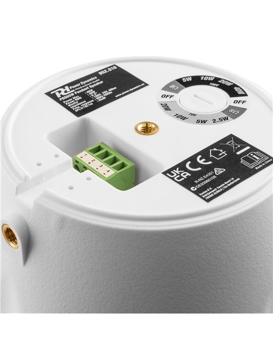 PDS65W Altavoz colgante 100V 6,5” Blanco