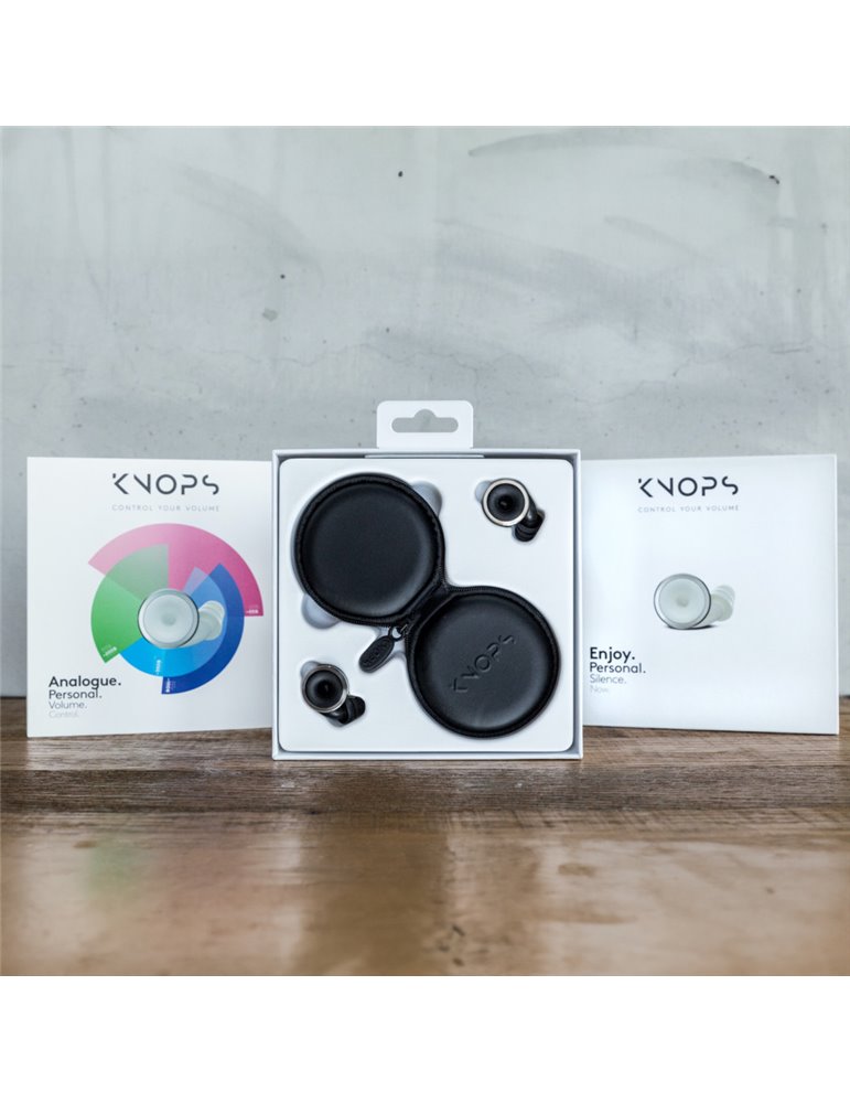 Tapones para oídos Limousine Knops Smooth Negro