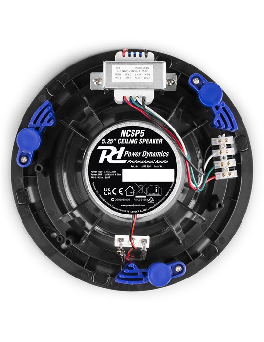 NCSP5 Altavoz de techo de bajo perfil 100V 5.25" Blanco