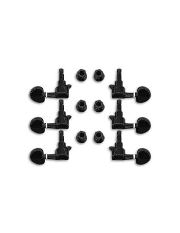 Clavijero Acustica/Eléctrica Luthier J03BK Negro 3+3