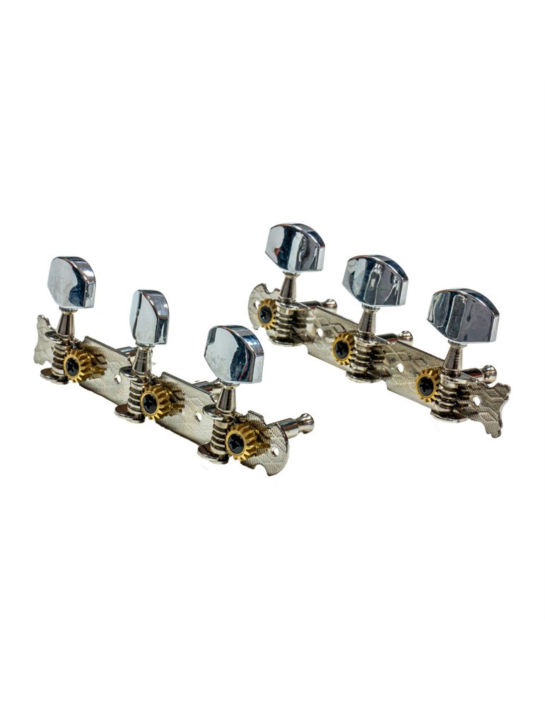 Clavijero Luthier Acústica JC61 Niquelado Tubos Metal Palomilla Metal