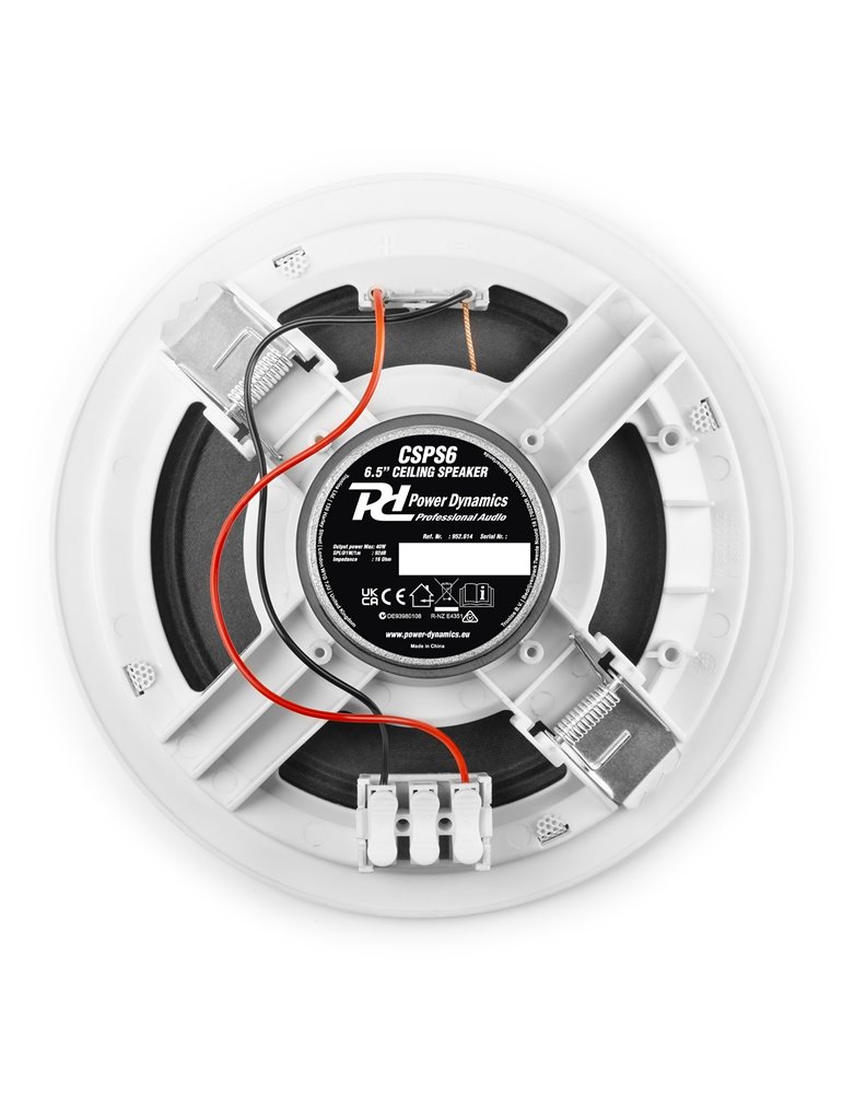 CSPS6 Altavoz de techo 16 Ohm 6.5" Basic Blanco