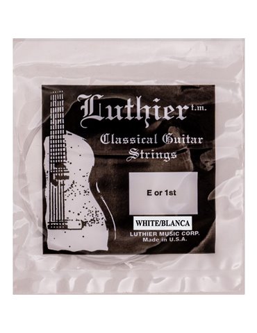 Cuerda 1ª Luthier Blanca Clásica LU-W1-30