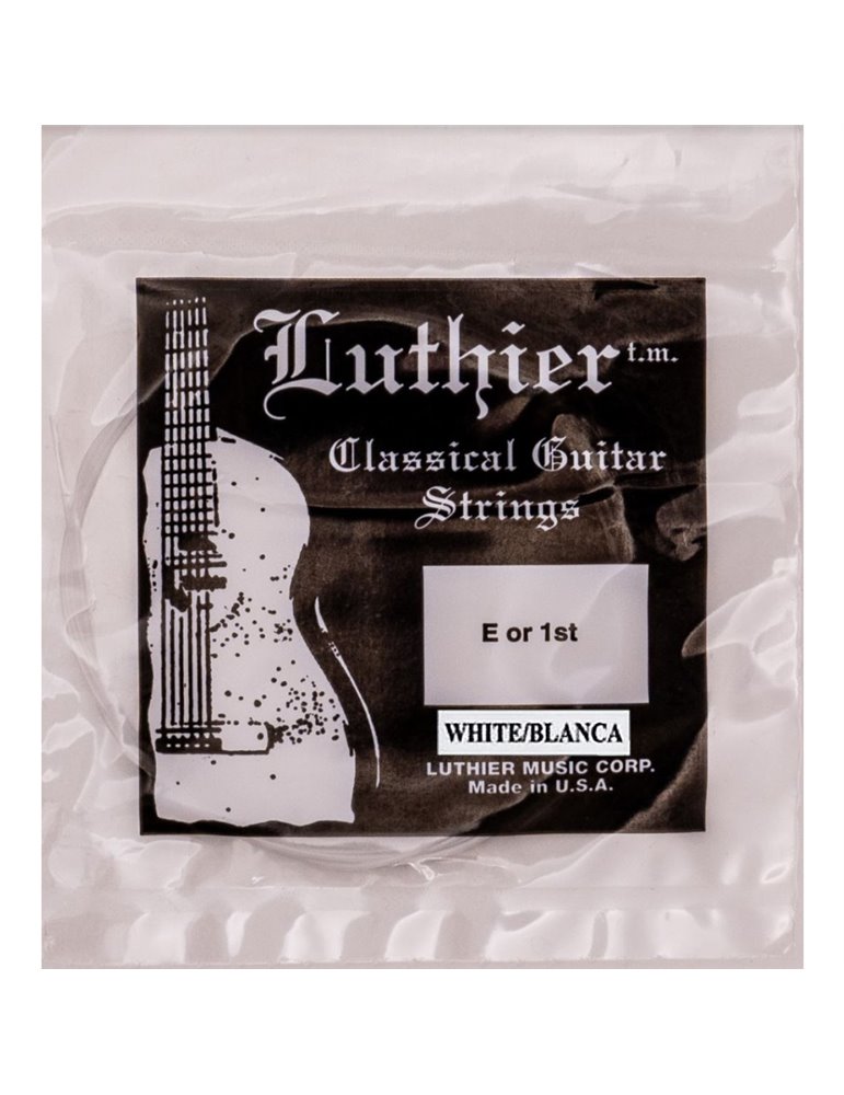 Cuerda 1ª Luthier Blanca Clásica LU-W1-30