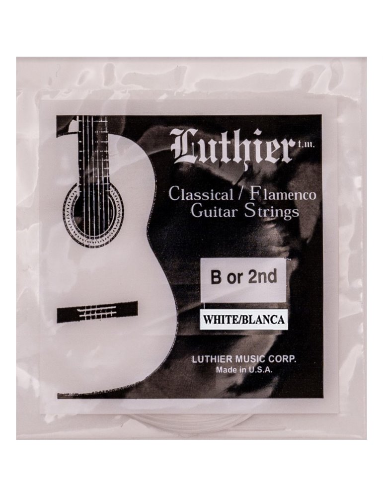 Cuerda 2ª Luthier Blanca Clásica LU-W2-30
