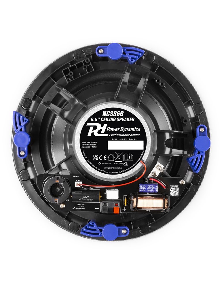 NCSS6B Altavoz de techo de bajo perfil 2 vías 6.5" Negro