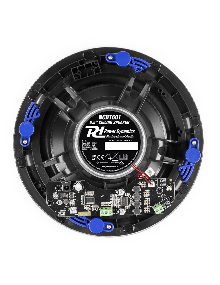 NCBT601 Altavoz de techo de bajo perfil amplificados BT 6.5" Blanco