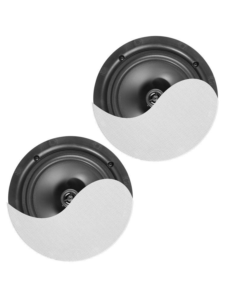 NCBT8 Conjunto altavoces de techo de bajo perfil amplificados BT 8" Blanco