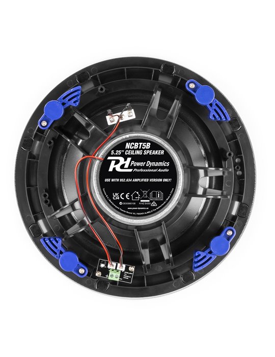 NCBT5B Conjunto altavoces de techo de bajo perfil amplificados BT 5.25" Negro