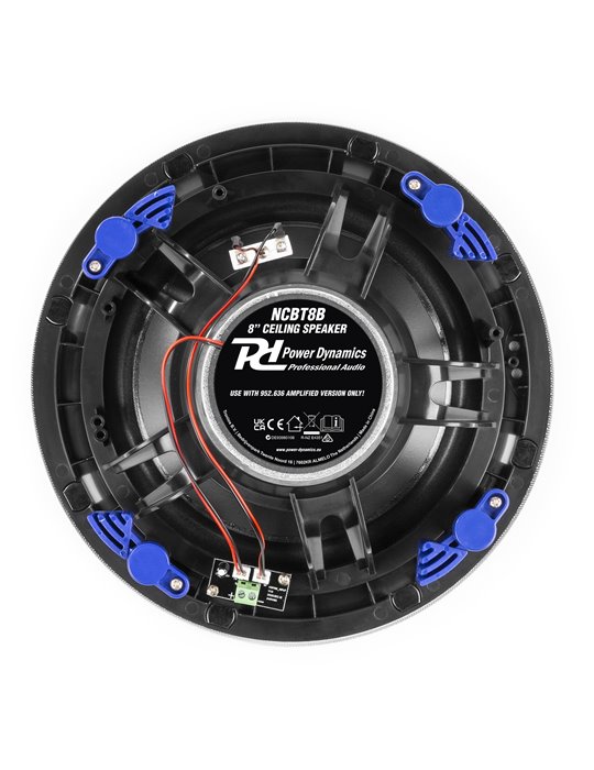 NCBT8B Conjunto altavoces de techo de bajo perfil amplificados BT 8" Negro